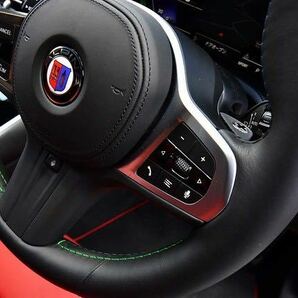 BMW ALPINA アルピナ 45mm ハンドル用 エンブレム クリスタル仕上げ 新品 E36E39E46E53E70E71E6