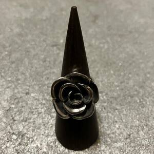 VINTAGE Vintage серебряный 925 rose узор кольцо / ювелирные изделия 