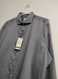 【新品タグ付】CAMICISSIMA　ボタンシャツ 42サイズ　長袖シャツ　カミチッシマ　