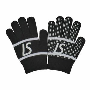 [ свободный размер ] быстрое решение!LUZ e SOMBRA стандартный вязаный перчатка ( черный × белый ) свободный размер новый товар нераспечатанный товар 2023FW зимний стандартный перчатки 