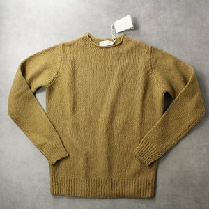 [Filippo De Laurentiis]filipote low Len tis texture (fabric) ... wool cotton alpaca material. mok neck knitted 48 smaller new goods unused 