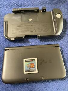 任天堂 初期化済み 3DS LL ソフトカード付き　拡張スライドパッド　動作美品　