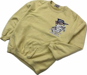 CAPTAIN SANTA * 1997 Baseball принт спортивная фуфайка футболка желтый M б/у одежда Captain Santa спорт Club #BK127