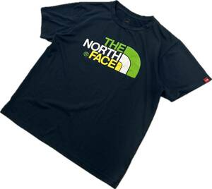 THE NORTH FACE ☆ カラフルプリント◎ logo Tee ダークネイビー 半袖 Tシャツ XL 登山 アウトドア タウンユース ノースフェイス■BF262