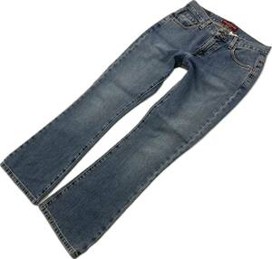 Levi's ☆ 515 自然な風合い◎ ヌーボー ブーツカット ジーンズ デニムパンツ レディース S w30相当 大人カジュアル リーバイス■JS932