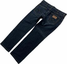 Wrangler ☆ WM0382 自然な色落ち◎ ストレッチ ジーンズ デニムパンツ インディゴ W33 スタイリッシュ アメカジ 古着 ラングラー■Ja7227_画像2