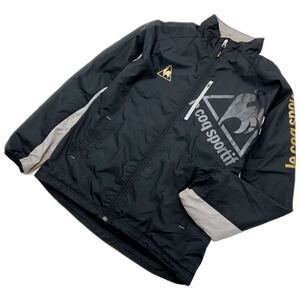 le coq sportif GOLF ☆ ブラック ナイロンジャケット ウィンドブレーカー O ゴルフ スポーツ トレーニング ルコックスポルティフ■BB266