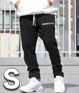 新品 FOG ESSENTIALS エッセンシャルズ スウェット ラインパンツ sweatpants サイズS ブラック