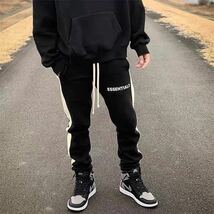 新品 FOG ESSENTIALS エッセンシャルズ スウェット ラインパンツ sweatpants サイズM ブラック_画像1