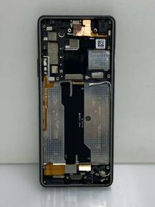 X3-022901 修理交換用　純正液晶パネル　画面状態綺麗、割れ無し　やや傷あり　Sony Mobile Xperia 10 III SOG04 ブラック　画面操作確認　