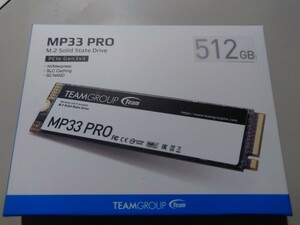 Team NVMe M.2 SSD MP33 PRO 512GB(PCIe Gen3x4 Read up to 2400MB/s Write up to 2000MB/s) 