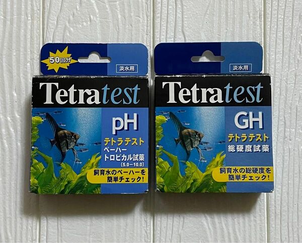 テトラ　テスト　TETRA TEST pH ペーハー　トロピカル試薬　GH 総硬度　水質検査　テストキット　水質チェッカー　セット