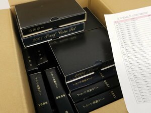 1987年特年プルーフあり プルーフ貨幣セット35個 額面合計23,310円（1987～2021年)◆おたからや【M-A46030】