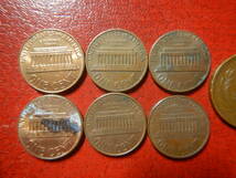 外国・USA／リンカーン１セント硬貨６枚　240201_画像2