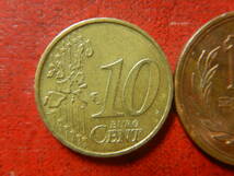 外国・ドイツ／１０ユーロセント黄銅貨：ブランデンブルク門（2002年）　240205_画像2