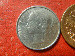外国・ベルギー／１フラン白銅貨（1979年・BELGIE）　24020702