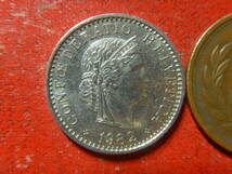 外国・スイス／２０ラッペン白銅貨（1982年）　240210_画像1