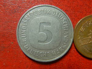 外国・西ドイツ／５マルク白銅貨（1975年J）　24021102