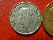 外国・スイス／１０ラッペン白銅貨（1959年）　24021102_画像1