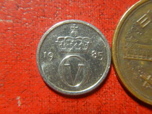 外国・ノルウェー／１０オーレ白銅貨（1985年）　24022202