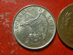 外国・チリ／５０センタボ白銅貨（1977年）　240223