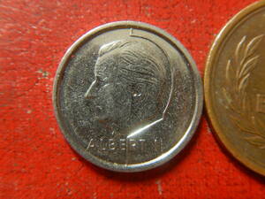 外国・ベルギー／１フラン・ニッケル張り鉄貨（1997年・BELGIE）　240224