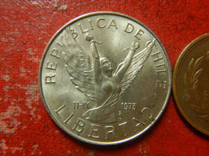 外国・チリ／１０ペソ白銅貨（1977年）　240224