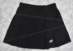 YONEX ヨネックス 女子テニス 両サイドポケット付き プリーツ スコート ブラック ウエスト64cm
