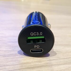 カーチャージャー シガーソケット Quick Charge 3.0 PD Type-C 24W