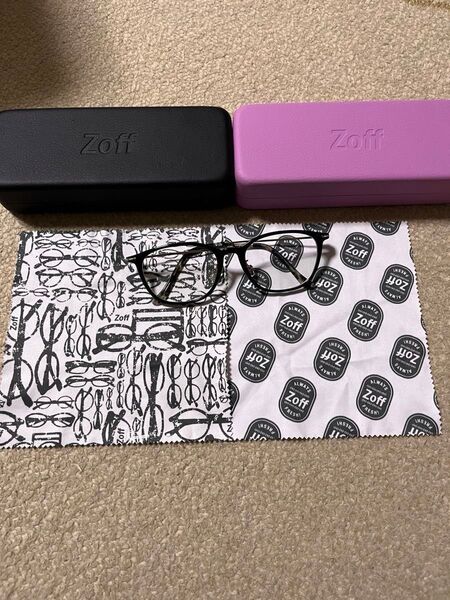 Zoff メガネ ケース メガネ拭き セット