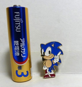 1991年「ソニック ザ ヘッジホッグ」 ピンバッジ / ピンズ■セガ/SEGA SONIC■非売品