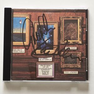 直筆サイン入りレアロックCD Emerson, Lake & Palmer “Pictures At An Exhibition” 1CD Cotillion (Atlantic) アメリカ盤