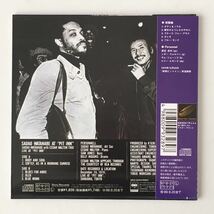 紙ジャケット和ジャズCD 渡辺貞夫 “Sadao Watanabe At Pit Inn” 1CD CBS Sony 日本盤帯付き_画像3