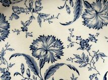 フランス　アンティーク　皿　GIEN ジアン / 　“WILD FLOWER”　　青の小花のオーバルプレート　ラヴィエ　平皿_画像6