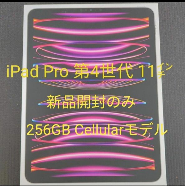 【新品未使用】iPad Pro 11インチ 第4世代 Wi-Fi ＋ Cellular 256GB SIMフリー 2022年モデル