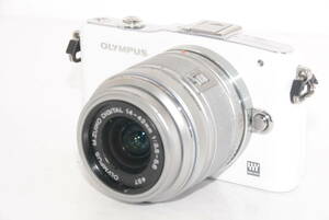 【外観特上級】OLYMPUS ミラーレス一眼 PEN mini E-PM1 レンズキット ホワイト　#u0115