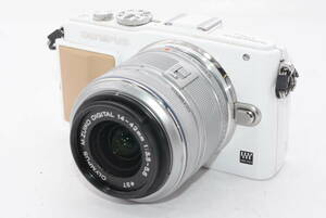 【外観並級以下】OLYMPUS ミラーレス一眼 PEN Lite E-PL5 レンズキット ホワイト　#u0261