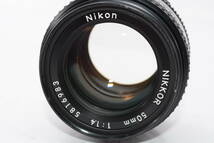 【外観特上級】Nikon NIKKOR 50mm F1.4　#u0386_画像4