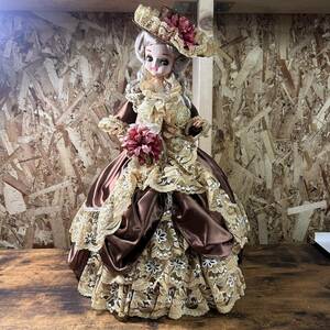 昭和レトロ レトロ フランス人形 フランス 人形 ドレス人形 インテリア オブジェ アンティーク ビンテージ 中古品