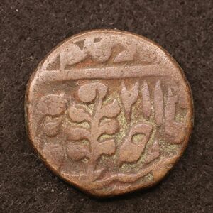 インド藩王国 ジャイプル 1/2パイサ銅貨（1940年台）[3579]コイン