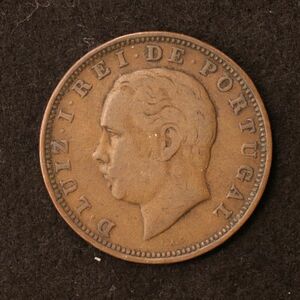 ポルトガル 20レイス銅貨（1883）[E3186]コイン