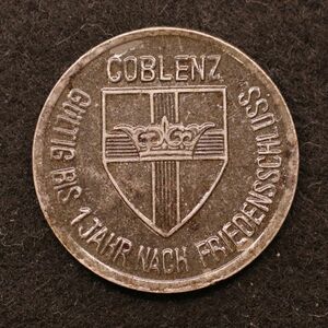 【金属製ノートゲルド】ドイツ 1910-20年台 緊急コイン【34】[E3484]　　