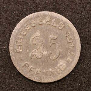 【金属製ノートゲルド】ドイツ 1910-20年台 緊急コイン【52】[E3502]　　
