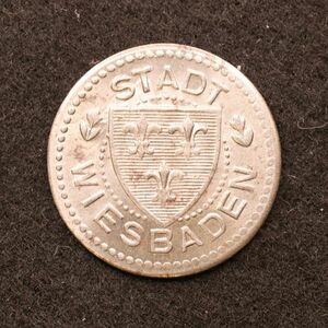 【金属製ノートゲルド】ドイツ 1910-20年台 緊急コイン【61】[E3511]　　