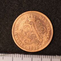 ベルギー 2セント銅貨（1919）[E3059]コイン_画像2