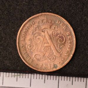 ベルギー 2セント銅貨（1911）[E3060]コインの画像2
