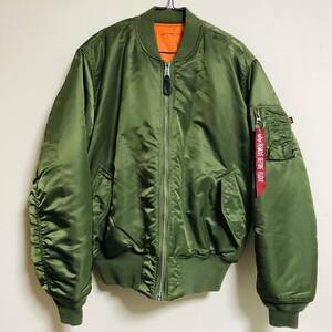 ALPHA INDUSTRIES　アルファ インダストリーズ　MA-1　フライトジャケット　サイズ L　セージグリーン