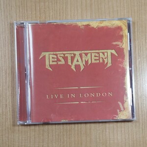 【数回再生しただけの美品です】 TESTAMENT Live In London ★テスタメント　オリジナルメンバーが再集結したライブ