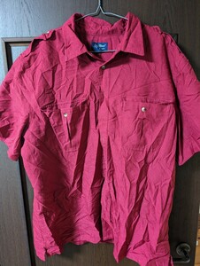 【ヴィンテージ】John Blair ワークシャツ シャツ アウトドア 80sビンテージ 古着 半袖