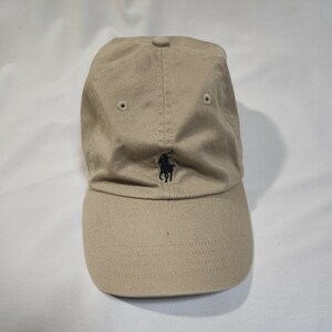 ポロラルフローレン　POLO　RALPH　LAUREN　帽子　キャップ　ベージュ